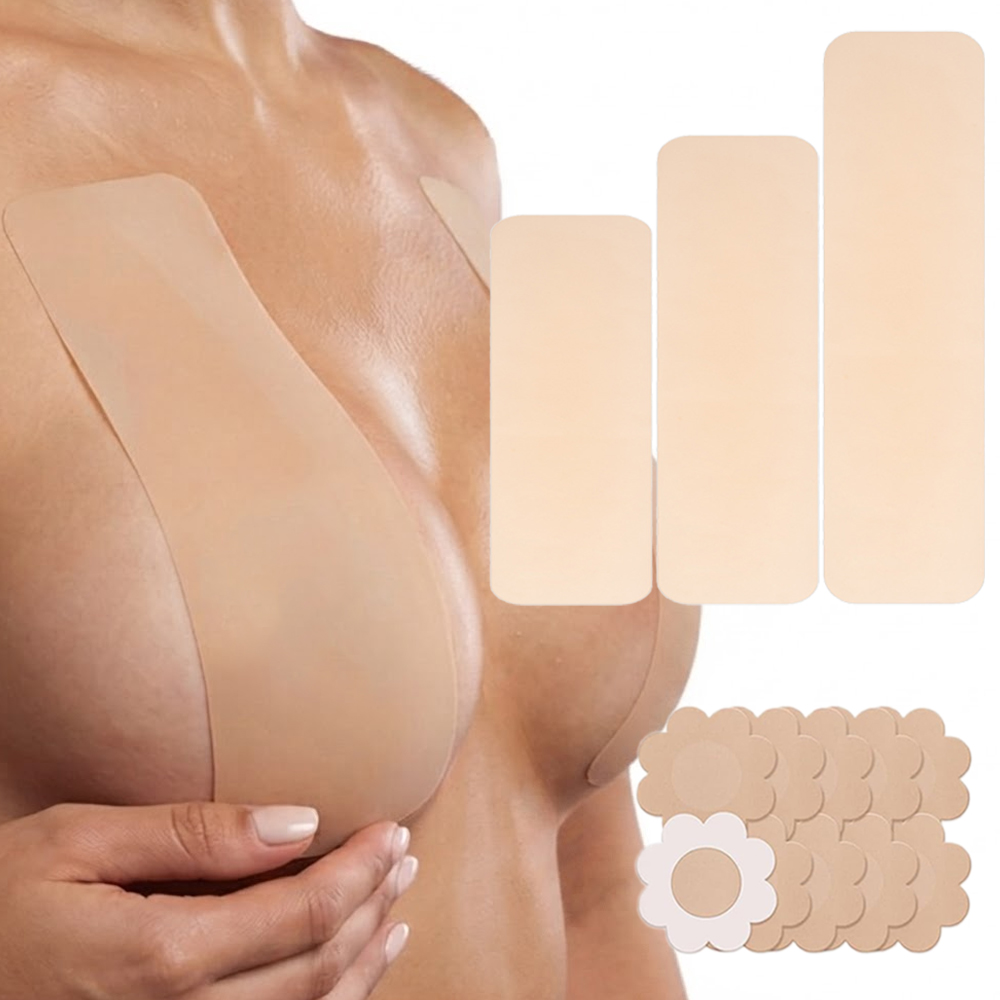 Silicone Bra Adhesive - 6 Peças de Fita de Silicone