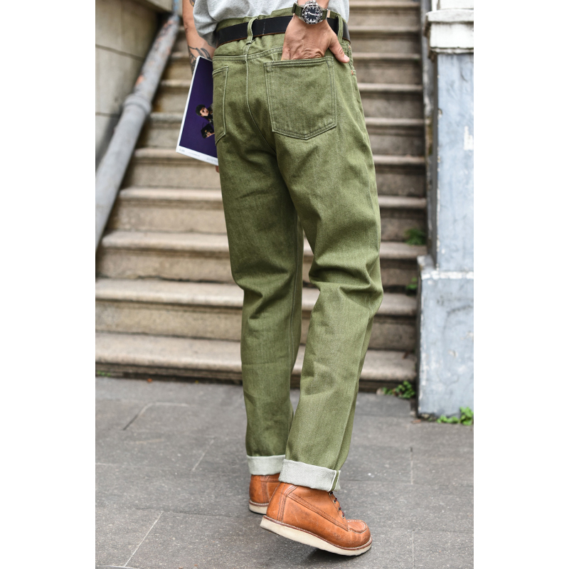 Levis Jeans 501 - Calça Jeans Masculina Saucezhan Verde Oliva