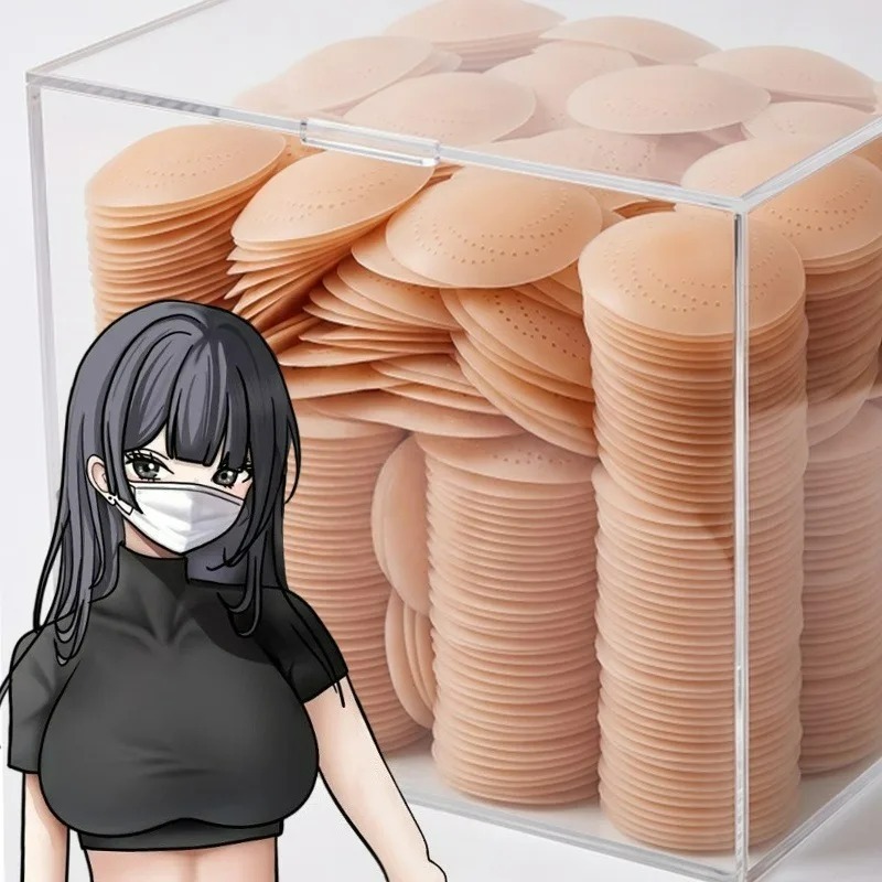 Silicone Bra Adhesive - 2/10 peças Protetores de Mamilo Respiráveis