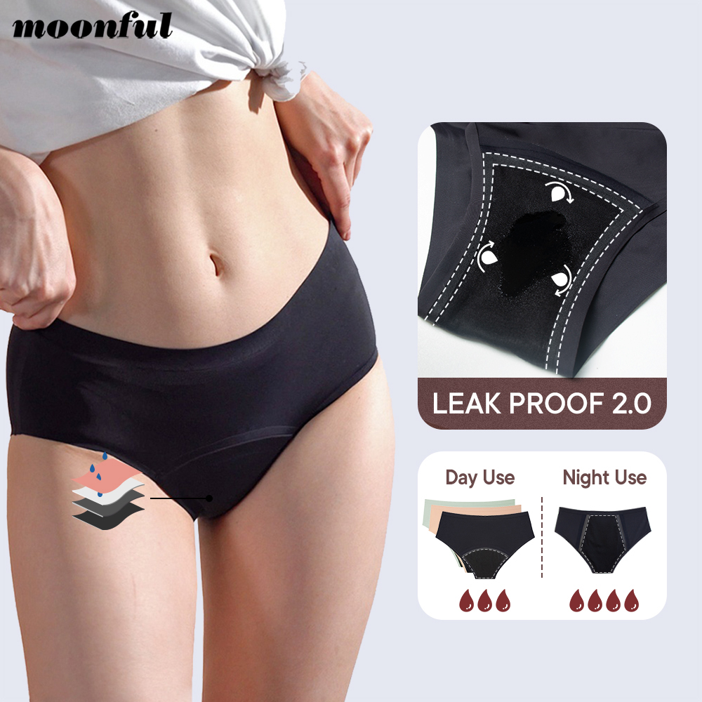 Seamless Underwear Women - Calcinha menstrual sem costura mulher fluxo