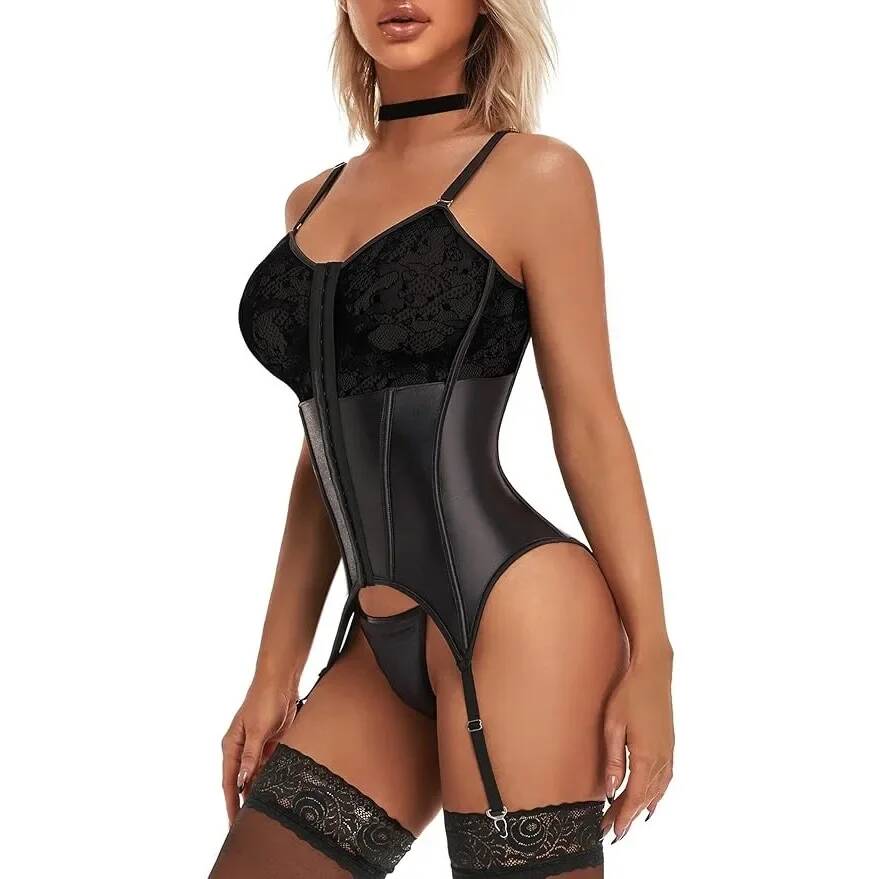 Lace Teddy Lingerie - Conjunto de Lingerie Feminina Sexy de