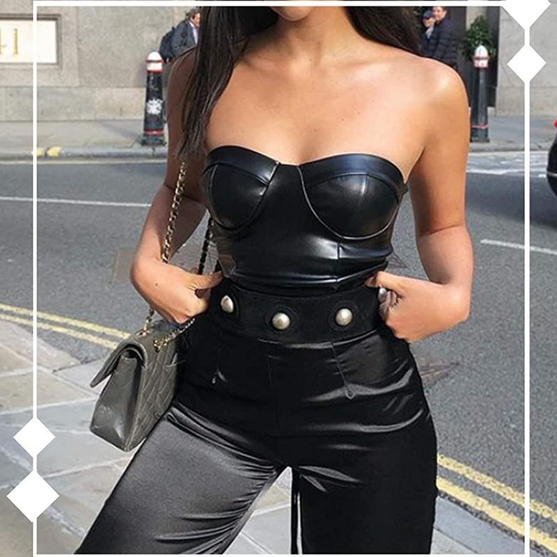 Couro feminino espartilho bust - Corset Waist Cinch avaliação e preço