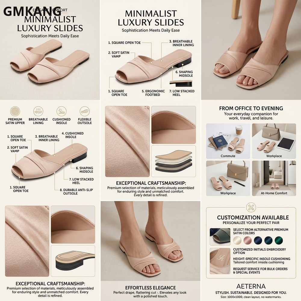 GMKANG Sandálias Femininas de  - Slip Dress Satin avaliação e preço